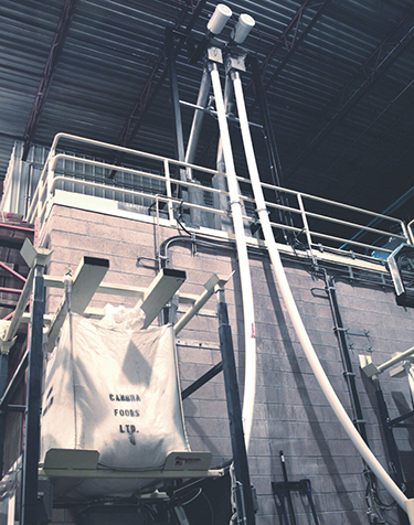 Automated Bulk Bag Weigh Batching of Salt and Whey Replaces Manual Bag Dumping, Boosts Margarine Production 50%